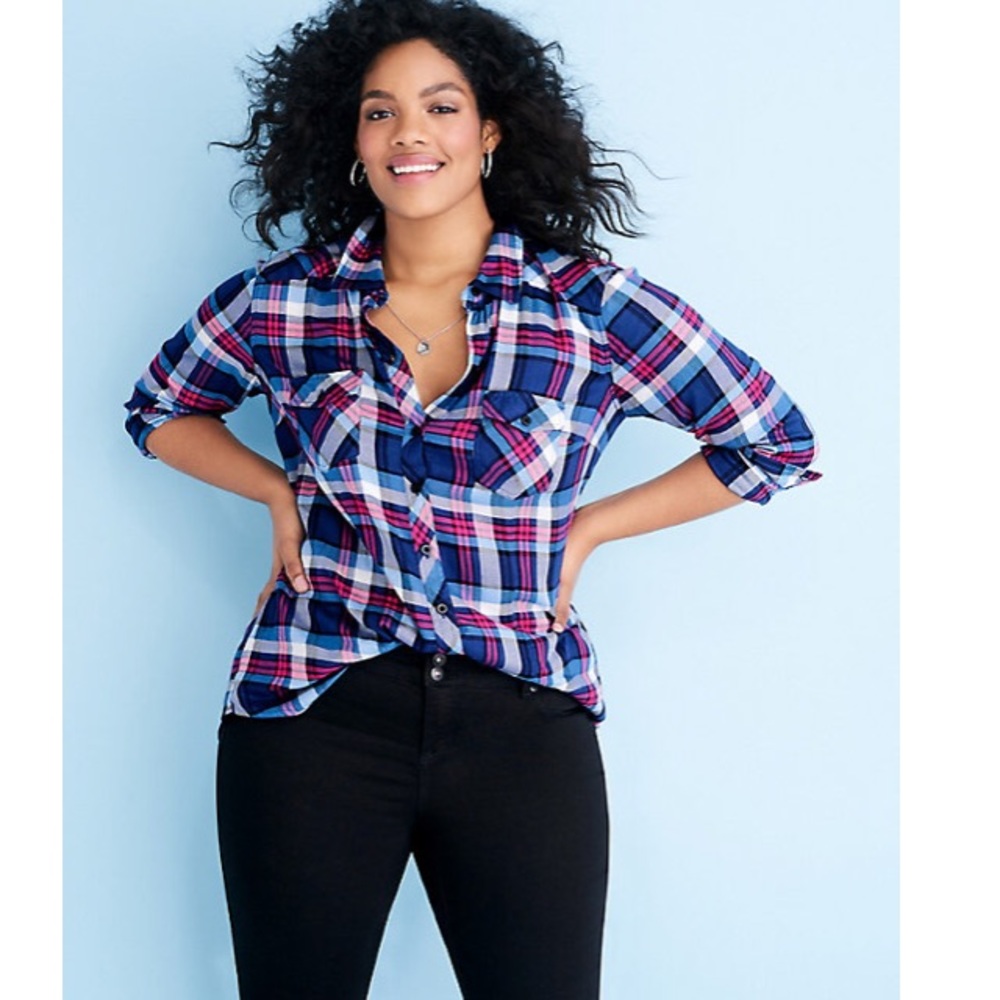 Torrid Multi-Colored Plain Shirt